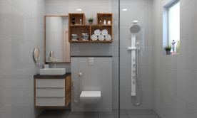 Banheiro pequeno: como organizar e escolher a melhor pia e vaso sanitário