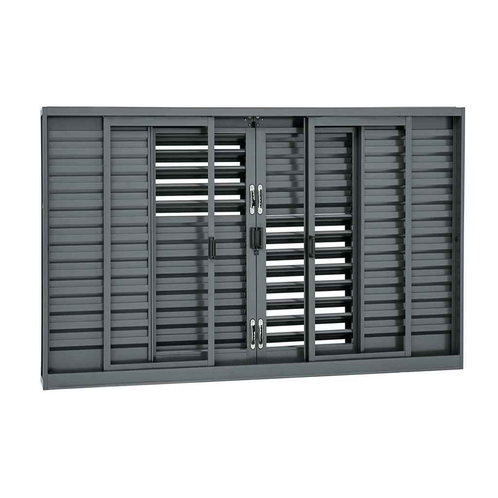 Janela Veneziana Multiflex em Aço 100 x 200 x 16 cm 6 Folhas Silenfort Sasazaki