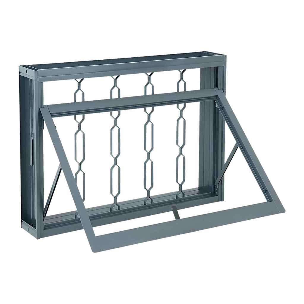 Janela Maxim-Ar Grade Elo em Aço 60 x 80 x 8 cm 1 Folha Silenfort Sasazaki