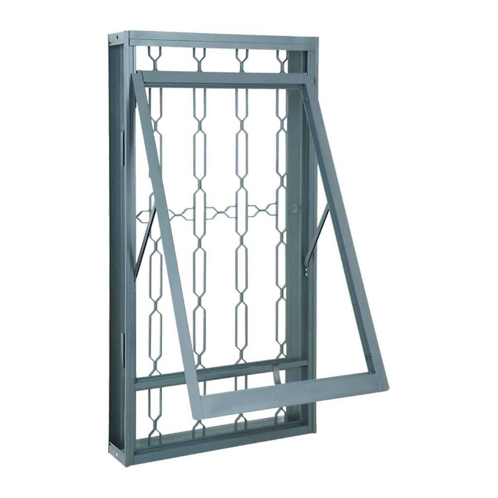 Janela Maxim-Ar Grade Elo em Aço 120 x 60 x 8 cm 1 Folha Silenfort Sasazaki