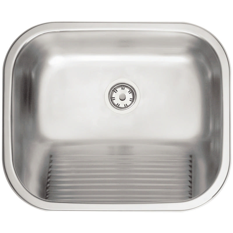 Tanque de Encaixe Hera em Aço Inox Acetinado 34 Litros 50x40 cm c/ Válvula 3 1/2 Tramontina