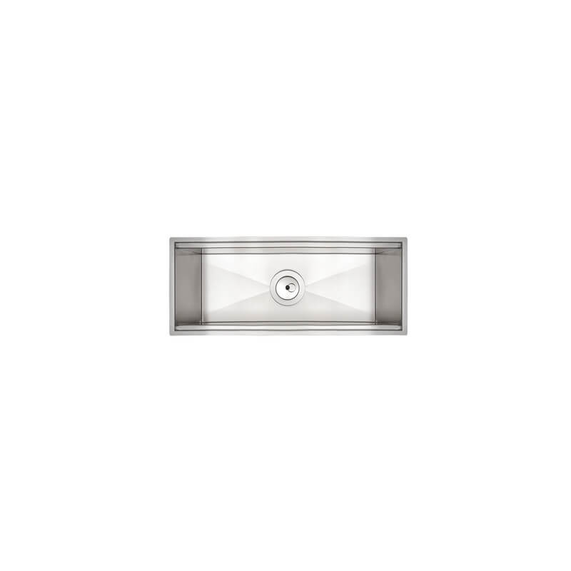 Canal Organizador em Aço Inox Scotch Brite Linear de Sobrepor 45x18cm c/ Válvula Tramontina