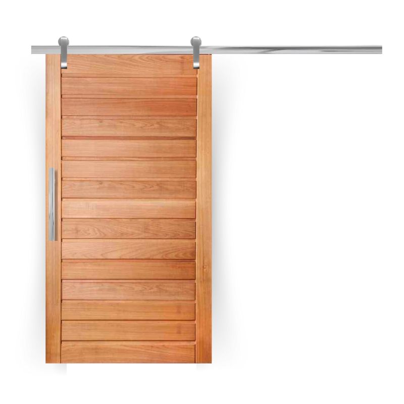 Porta de Correr Completa AD01 80x210cm em Madeira Maciça Tauari