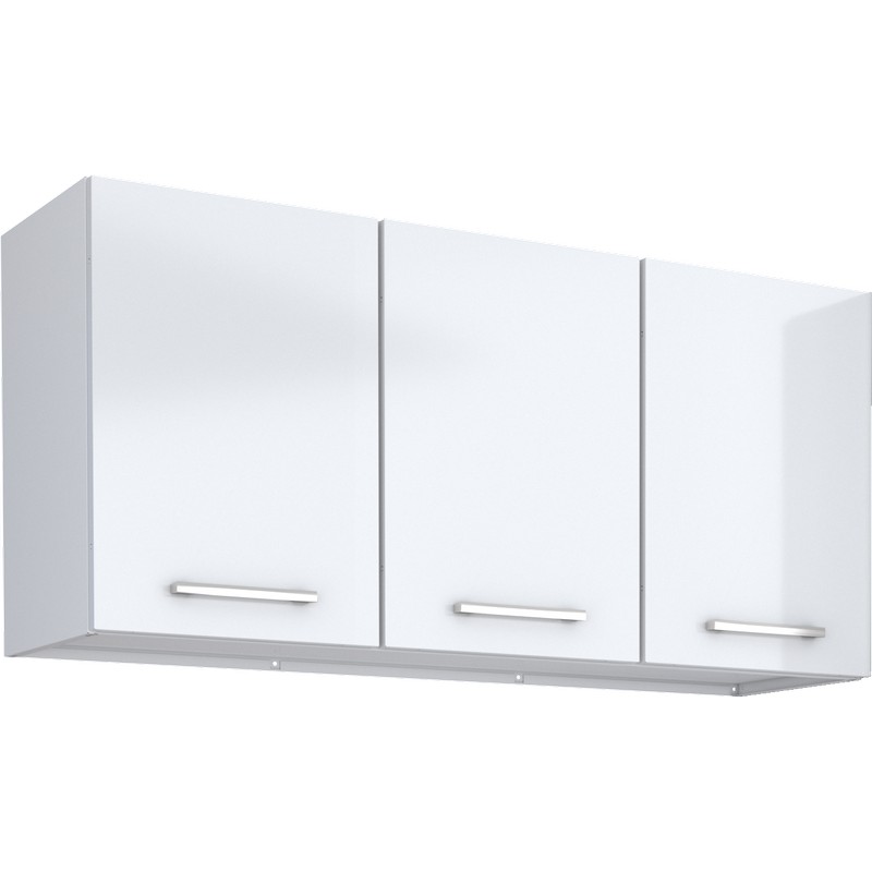 Armário Aéreo de Lavanderia em Aço Branco 115cm Max Cozimax