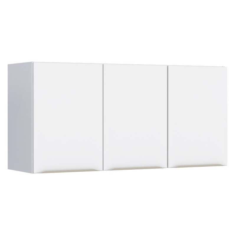 Armário Aéreo de Cozinha em Aço Branco 115cm Flora Cozimax