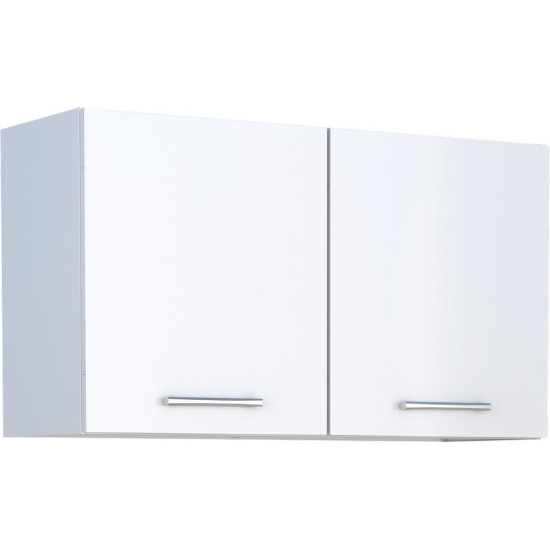 Armário Aéreo de Lavanderia em Aço Branco 96cm Max Cozimax