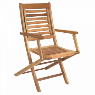 Conjunto com 2 Cadeiras Dobráveis Parati com Braços em Madeira Mestra Móveis 1