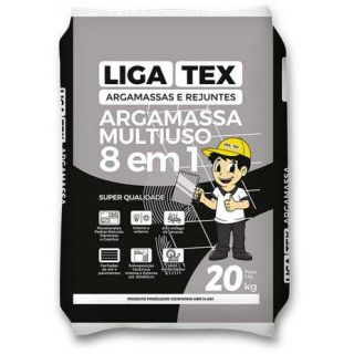 Argamassa Colante 8 Em 1 Flex. 20Kg - Liga Tex