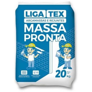 Argamassa Massa Pronta 20 Kg - Liga Tex*