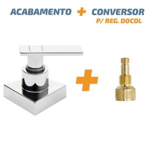 Acabamento De Registro C73 Abs 1/2' Ou 3/4" P/ Reg Docol