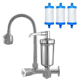Torneira Cozinha Parede Gourmet com Filtro + 3 Refil Extra
