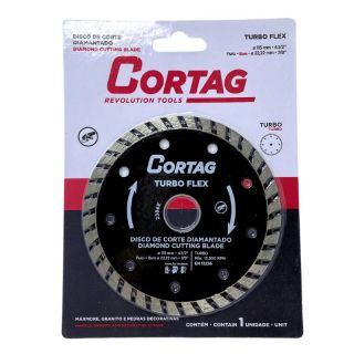 Disco de Corte Diamantado Turbo Flex 115mm Cód. 61549 Cortag