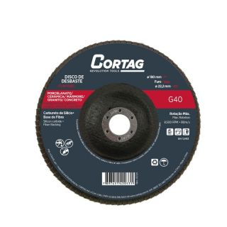 Disco de Desbaste Flap 7 180mm Cs-Bf G40 Cód. 62051 Cortag