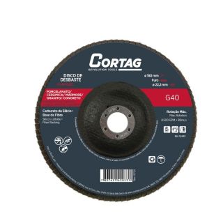 Disco de Desbaste Flap 7 180mm Cs-Bf G40 Cód. 62051 Cortag 1