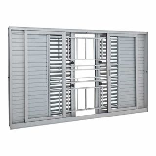 Janela Veneziana Multiflex Grade Classic em Alumínio 100 x 200 x 14 cm 6 Folhas Aluminium Sasazaki 1