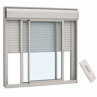 Janela Integrada Veneziana em Alumínio 140 x 150 x 11,8 cm 3 Folhas Controle 110V Alumifort Sasazaki 1