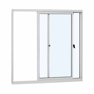 Janela de Correr em Alumínio 100 x 100 x 4,74 cm 2 Folhas Direita Alumislim Sasazaki 1