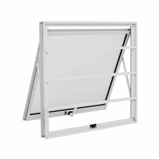 Janela Maxim-Ar Grade Horizontal em Alumínio 60 x 60 x 4,7 cm 1 Folha Alumislim Sasazaki 1
