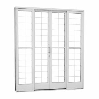 Porta de Correr Quadriculada em Aço 217 x 200 x 12 cm 4 Folhas Kompacta Sasazaki 1