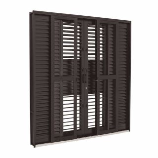 Porta Balcão de Correr Multiflex Black em Aço 217 x 200 x 16,5 cm 6 Folhas Pratika Sasazaki 1