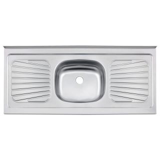 Pia de apoio New Raggi 40 em Aço inox 120x52 cm Válvula 3 1/2 Tramontina 1