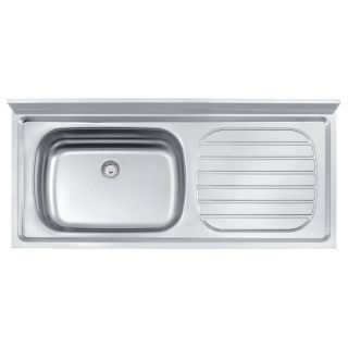 Pia de Apoio Filo 56 EX em Aço Inox 120x55 cm c/ Válvula 3 1/2 Tramontina 1