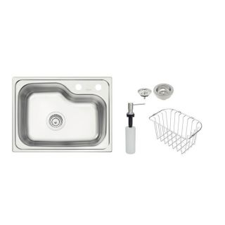 Cuba de Aço Inox Morgana de Sobrepor c/ Válvula 4,5 e Acessórios Tramontina 1