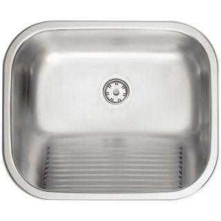 Tanque de Encaixe Hera em Aço Inox Acetinado 34 Litros 50x40 cm c/ Válvula 3 1/2 Tramontina 1