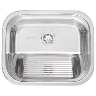 Tanque de Aço Inox Polido Hera de Encaixe 34 Litros 50x40cm c/ Válvula 3,5 Tramontina 1