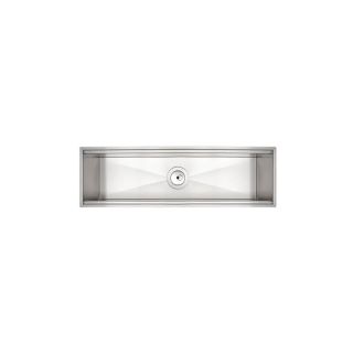 Canal Organizador em Aço Inox Scotch Brite Linear de Sobrepor 60x18cm c/ Válvula Tramontina 1