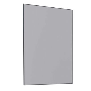 Espelheira de Banheiro Preto em Madeira 60x85 cm Bisote Cozimax 1