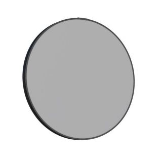 Espelheira de Banheiro Preto em Aço Luna Redonda Cozimax 1