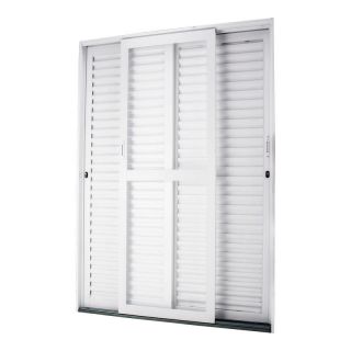 Porta Balcão em Aço Branco 215x150x14 cm 3 Folhas Móveis VL Ideal CRV 1