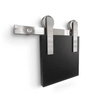 Kit Porta de Correr KI-300 Reto Aço Inox Escovado WF