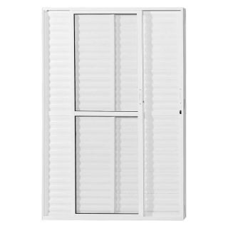 Porta Balcão em Alumínio Branco 210x160x10 cm 3 Folhas Direita VFM Nobre CRV 1
