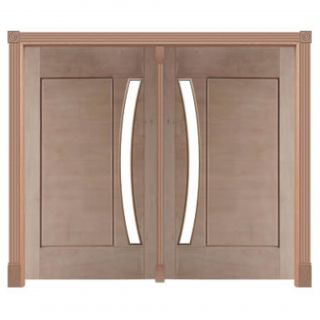 Portal Pivotante 01 Almofada Arco p/Vidro Mod. 555 em Madeira Maciça Cedro Arana Casmavi 1