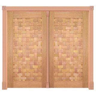 Portal Pivotante Couro Trançado Mod. 430 em Madeira Maciça Cedro Arana Casmavi 1
