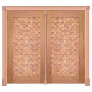 Portal Pivotante Detalhe Mod. 420 em Madeira Maciça Cedro Arana Casmavi 1