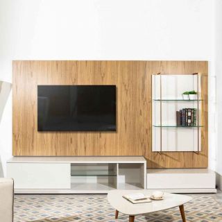 Modulo Gaveteiro Tivoli Cinamomo/Off-White Fosco Provincia 1