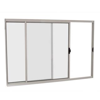 Janela de Correr em Alumínio 100 x 120 x 6 cm 2 Folhas V. Boreal Esquerda Branco Básica MMachado 1