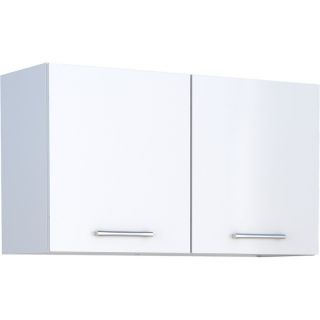 Armário Aéreo de Lavanderia em Aço Branco 96cm Max Cozimax