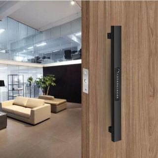 Puxador Digital Com Painel Frontal 2500 Aço Inox Preto IMAB