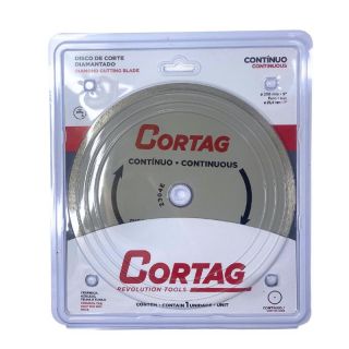 Disco de Corte Diamantado Contínuo 230mm Cód. 61612 Cortag 1