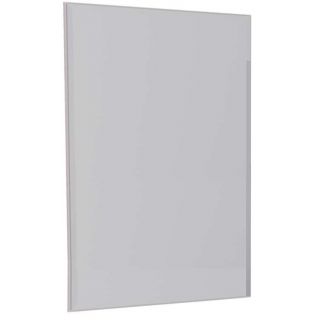 Espelheira de Banheiro Branco em Madeira 60x85 cm Bisote Cozimax 1