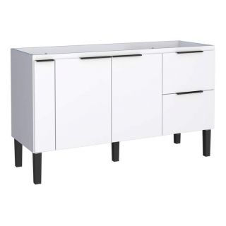 Gabinete de Cozinha Branco em Madeira Montado 144cm Cisne Cozimax