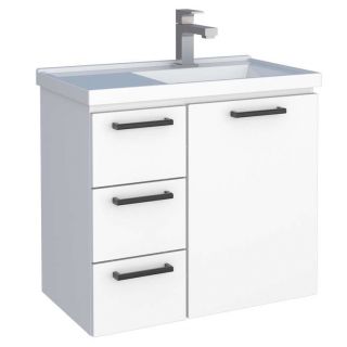 Gabinete de Banheiro Branco em Aço Ameixa Cozimax 1