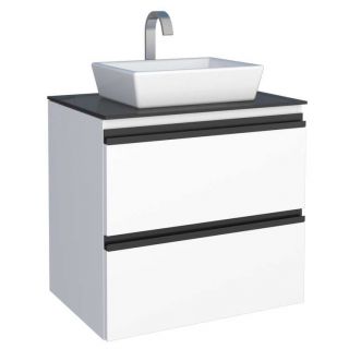 Gabinete de Banheiro Branco em Aço Gaia Cozimax 1