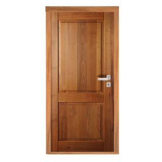 Porta Completa Zoan em Madeira Maciça Tauari