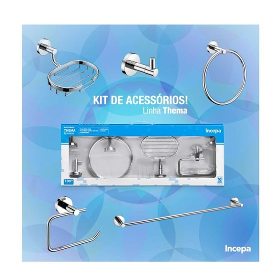 Kit metais para banheiro