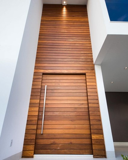 Porta de madeira modernas